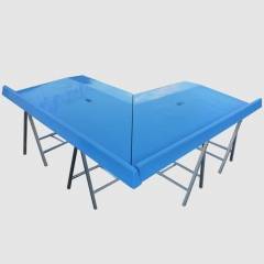 TABLE D’ANGLE BLEUE COMPLETE